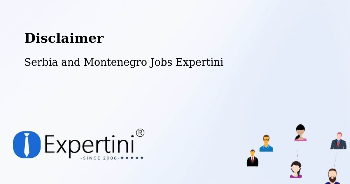 Disclaimer – Truro - Serbia and Montenegro Jobs Expertini